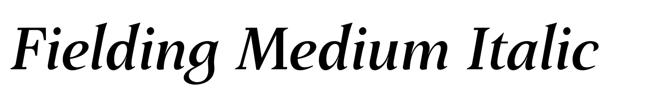 Fielding Medium Italic